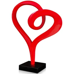 Love Flux 73cm Red Resin Indoor Sculpture