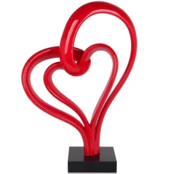 Love Fusion 73cm Red Resin Indoor Sculpture