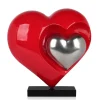 Love Reflection 45cm Red Resin Indoor Sculpture