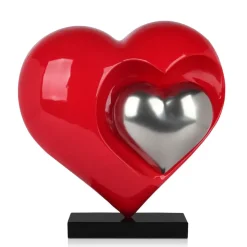 Love Reflection 45cm Red Resin Indoor Sculpture