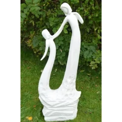 Loving Mother Modern Poly Resin Garden Statue