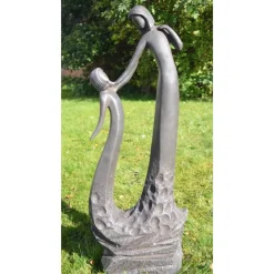 Loving Mother Modern Poly Resin Garden Statue