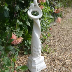 Loving Twist Modern Poly Resin Garden Statue