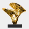Lucid Motion 47cm Gold Metal Indoor Sculpture