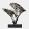 Lucid Motion 47cm Silver Metal Indoor Sculpture
