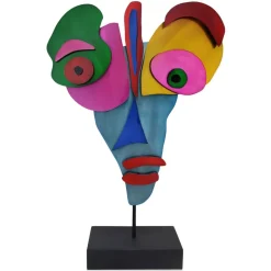 Lucid Visage 59cm Abstract Metal Indoor Sculpture