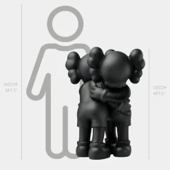 Lucify Affection 135cm Black Resin Indoor Sculpture