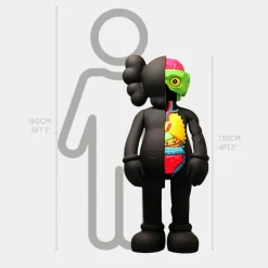 Lucify Biofusion 130cm Black Resin Indoor Sculpture
