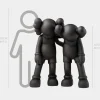 Lucify Companions 150cm Black Resin Indoor Sculpture