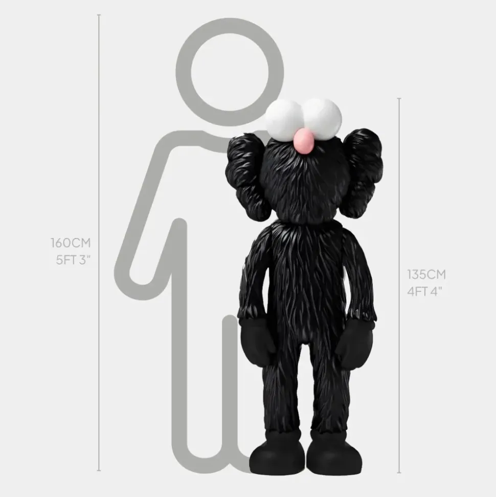 Lucify Fuzz 135cm Black Resin Indoor Sculpture