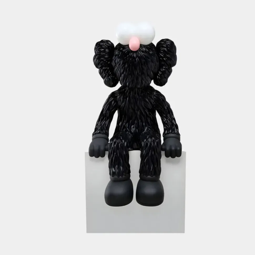 Lucify Fuzz 70cm Black Resin Indoor Sculpture