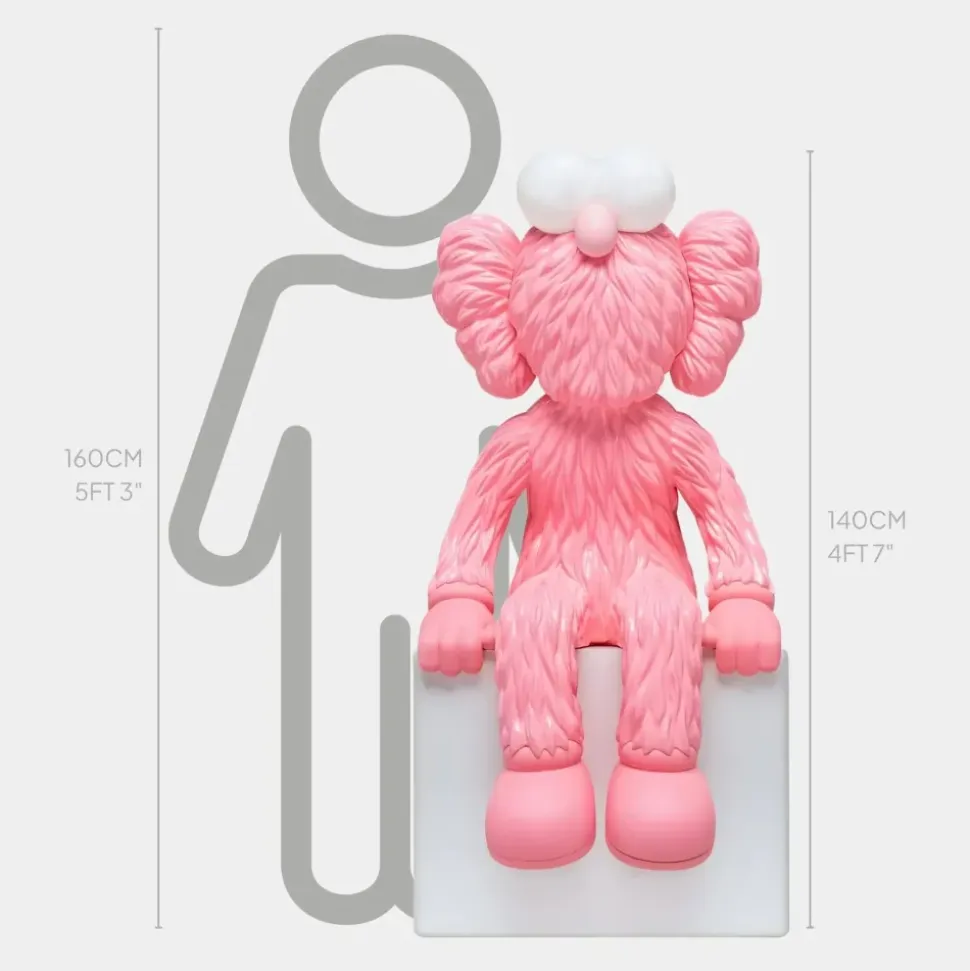 Lucify Fuzz 140cm Pink Resin Indoor Sculpture