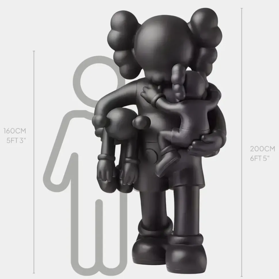 Lucify Go 200cm Black Resin Indoor Sculpture