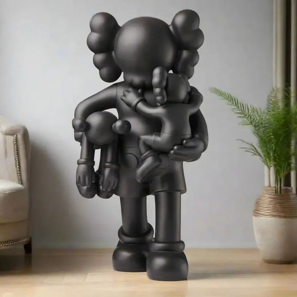 Lucify Go 180cm Black Resin Indoor Sculpture
