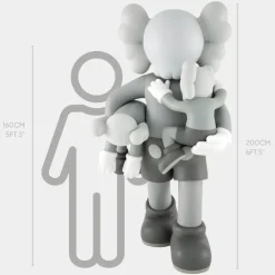 Lucify Go 200cm Grey Resin Indoor Sculpture