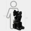 Lucify Hide 110cm Black Resin Indoor Sculpture