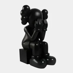 Lucify Hide 70cm Black Resin Indoor Sculpture