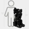 Lucify Hide 130cm Black Resin Indoor Sculpture
