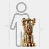 Lucify Hide 110cm Gold Resin Indoor Sculpture