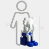 Lucify Hide 110cm White Resin Indoor Sculpture