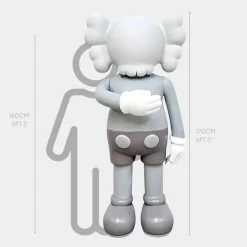 Lucify Motion 170cm Grey Resin Indoor Sculpture v1