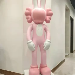 Lucify Rabbit 130cm Pink Resin Indoor Sculpture
