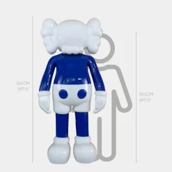 Lucify Seek 170cm Deep Blue Resin Indoor Sculpture