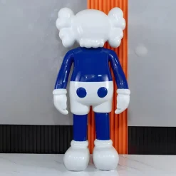 Lucify Seek 135cm Deep Blue Resin Indoor Sculpture