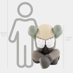 Lucify Solace 92cm Brown Resin Indoor Sculpture