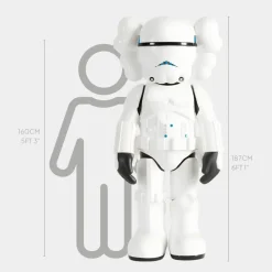 Lucify Trooper 187cm Black Resin Indoor Sculpture