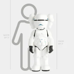 Lucify Trooper 135cm Black Resin Indoor Sculpture