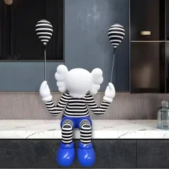 Lucify Up 70cm Blue Resin Indoor Sculpture
