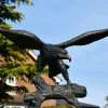 Majestic Eagle 111cm Bronze Metal Garden Statue