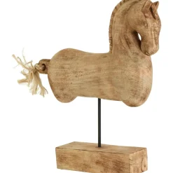 Majestic Horse 50cm Wood Indoor Statue