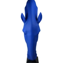 Majestic Horse Head 151cm Blu Blue Resin Sculpture
