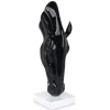 Majestic Horse Head 70cm Black Resin Indoor Sculpture