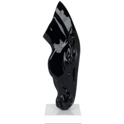 Majestic Horse Head 70cm Black Resin Indoor Sculpture