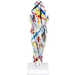 Majestic Horse Head 70cm Multicoloured Resin Sculpture
