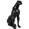 Majestic Panther 78cm Black Resin Indoor Sculpture