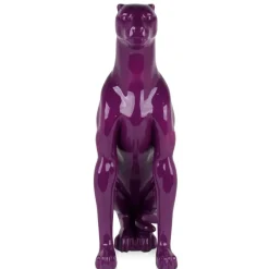 Majestic Panther 78cm Violet Resin Indoor Sculpture