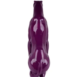 Majestic Panther 78cm Violet Resin Indoor Sculpture
