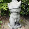 Male Torso Modern Stone Garden Ornament