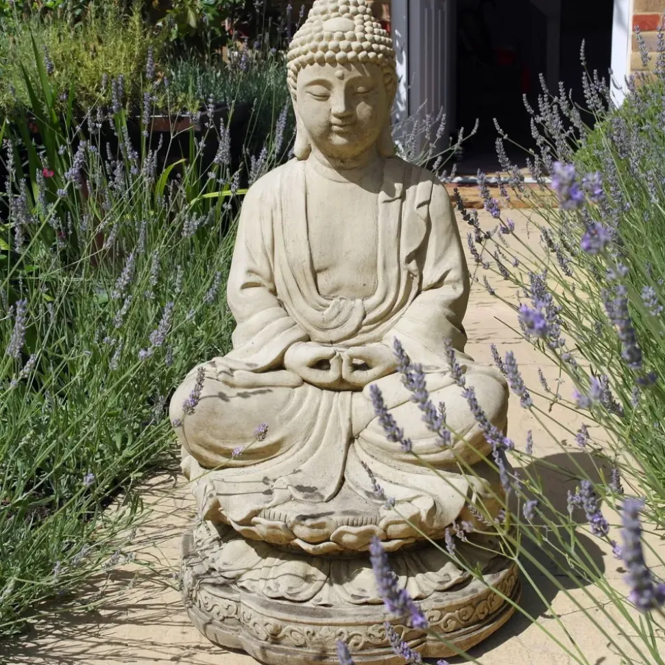 Meditation Buddha Stone Garden Statue