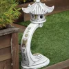 Medium Curved Japanese Pagoda Stone Garden Ornament