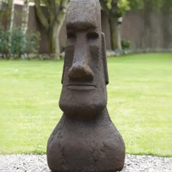 Mega Easter Island Head Stone Garden Ornament