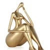 Mindful Grace 26cm Gold Resin Indoor Sculpture