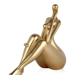 Mindful Grace 26cm Gold Resin Indoor Sculpture
