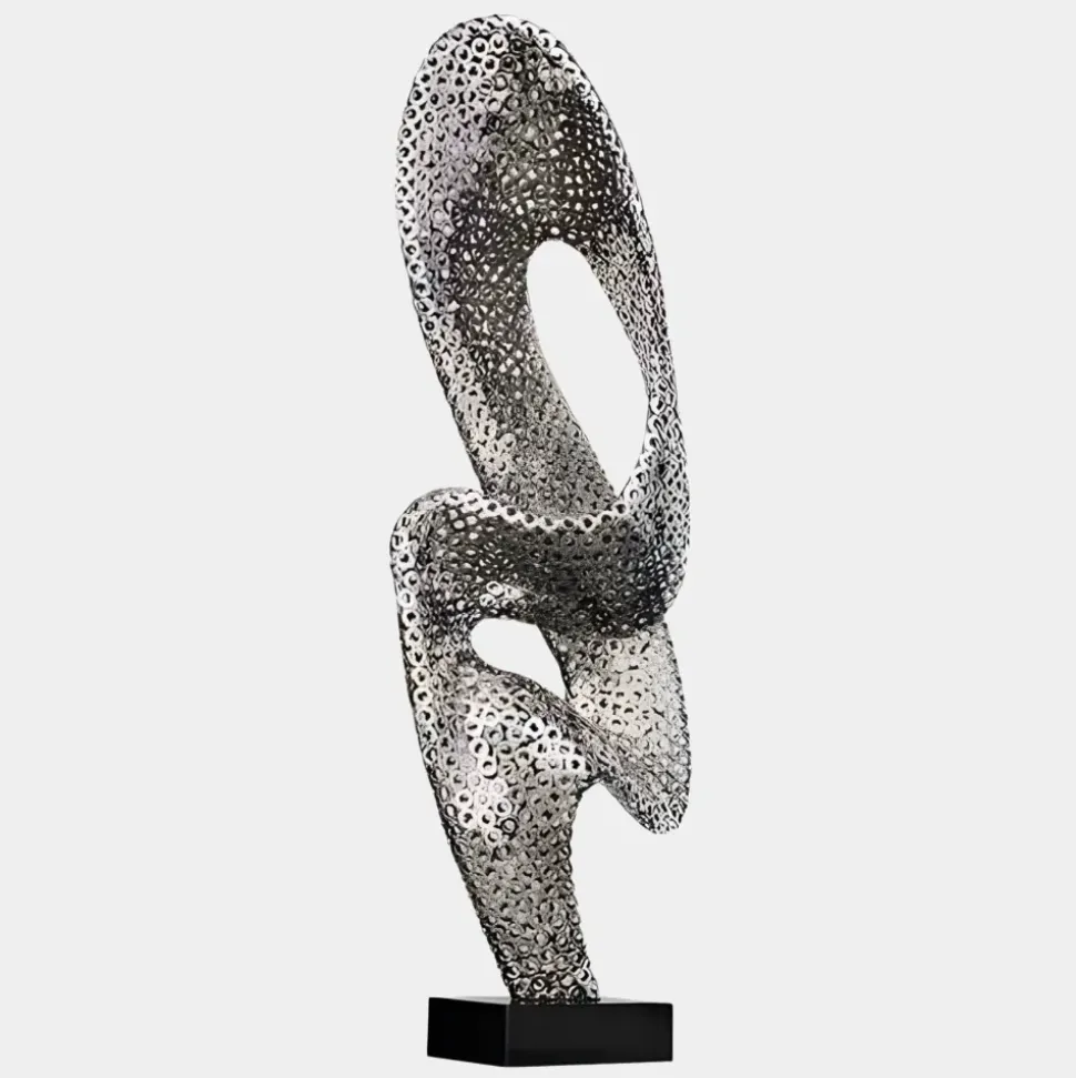 Mirage Evolution 110cm Silver Metal Indoor Sculpture