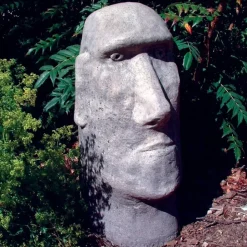 Moai Easter Island Head Stone Garden Ornament