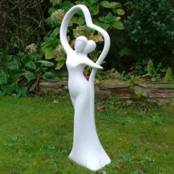 Modern Romance 80cm Marble Resin Garden Statue